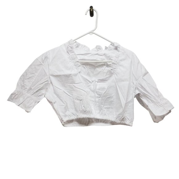 GloryStar Womens Red Checkered Dirndl Dress With White Blouse Set Size XL - Picture 6 of 9